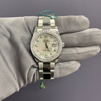 Rolex Datejust 36mm MOP Dial Watch Ref# 116200 - Happy Jewelers Fine Jewelry Lifetime Warranty