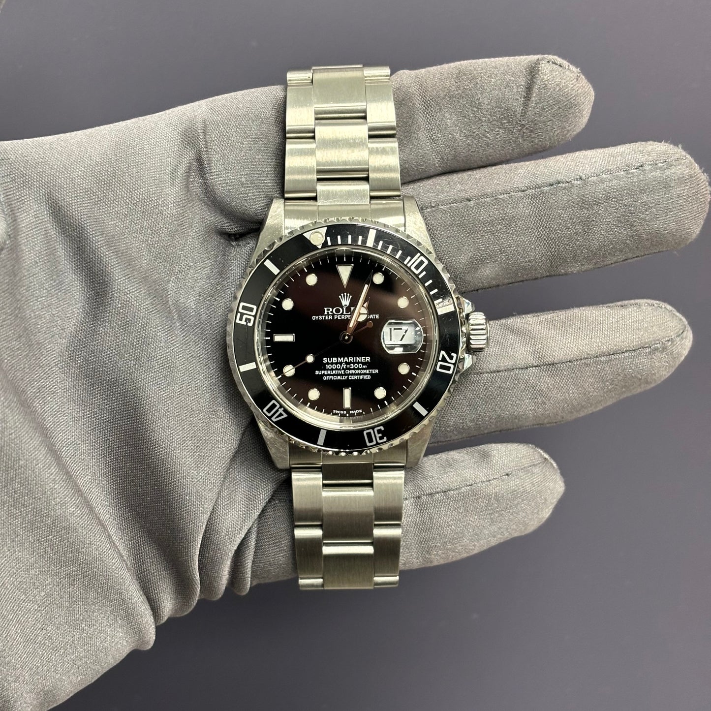 Rolex Submariner 40mm Black Dial Watch Ref# 16610