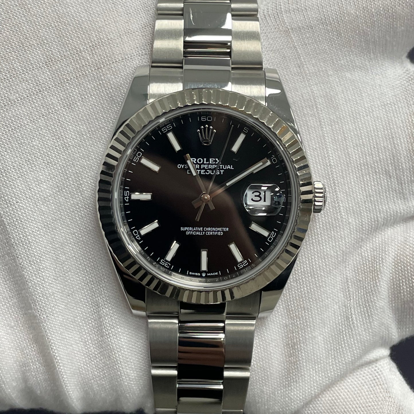 Rolex Datejust 41mm Black Dial Watch Ref# 126334