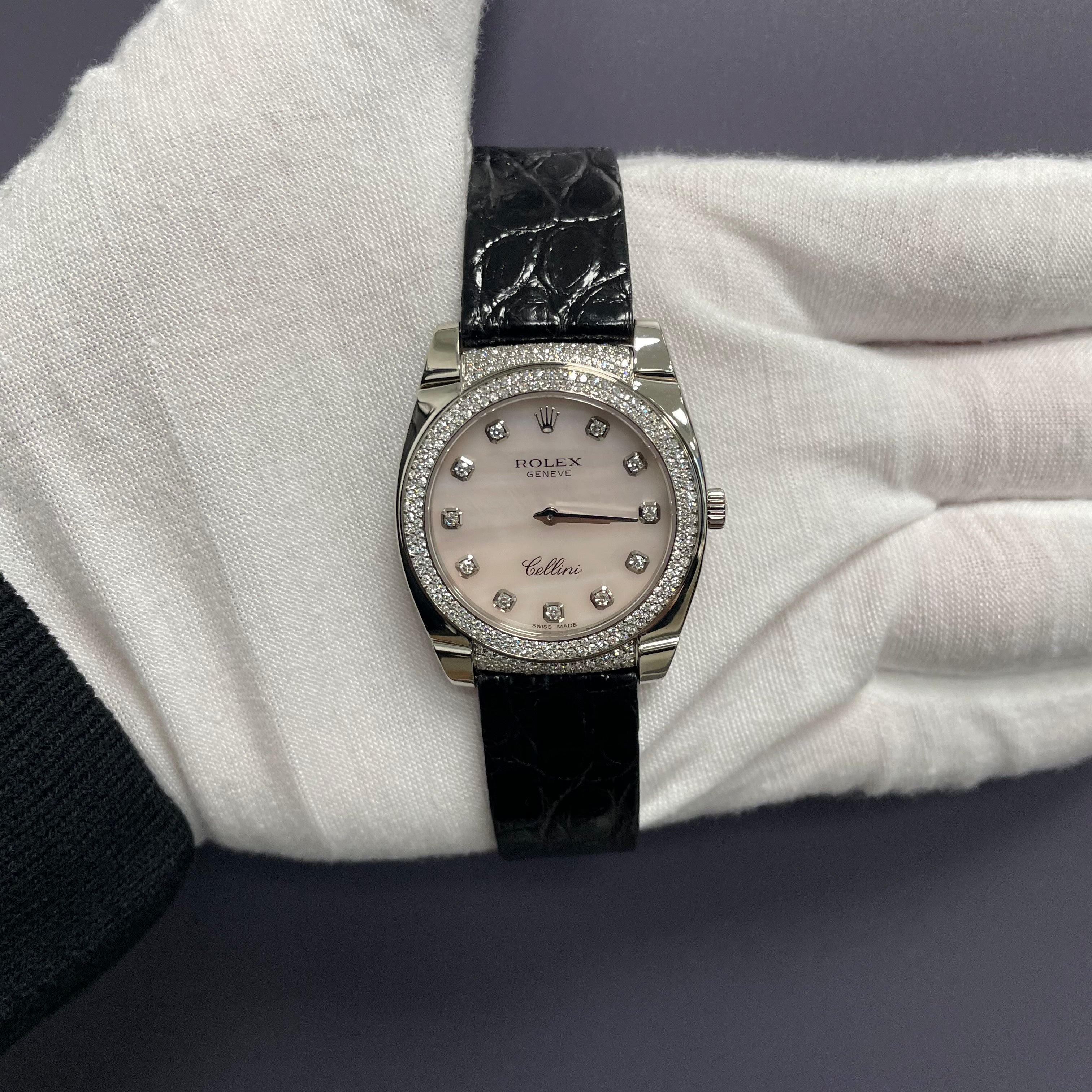 Rolex Cellini 32mm MOP Dial Watch Ref# 6321/9 - Happy Jewelers Fine Jewelry Lifetime Warranty