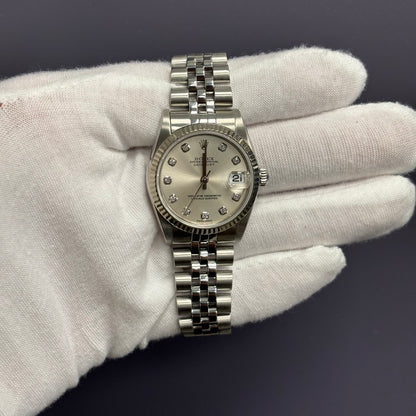 Rolex Datejust 31mm Silver Dial Watch Ref# 78274 - Happy Jewelers Fine Jewelry Lifetime Warranty