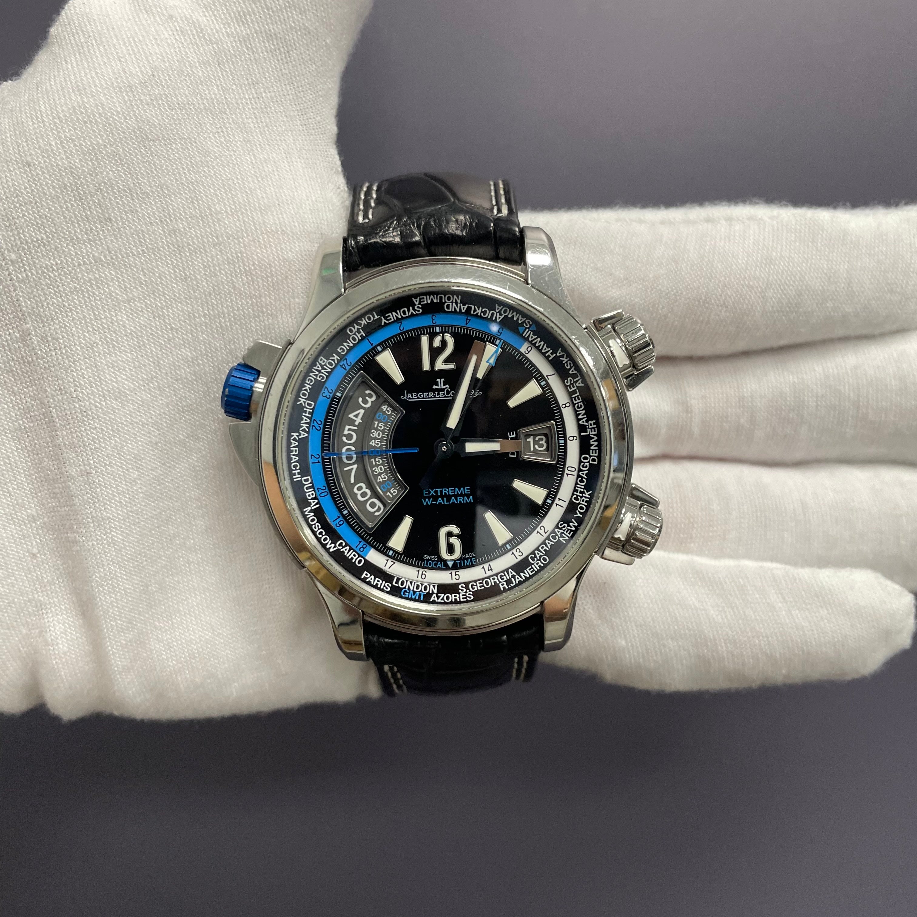 Jaeger-LeCoultre Master Compressor 46mm Black Dial Watch Ref# Q177847U - Happy Jewelers Fine Jewelry Lifetime Warranty