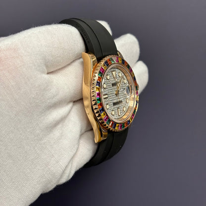 Rolex Yacht-Master 40mm Pave Dial Watch Ref# 116655 - Happy Jewelers Fine Jewelry Lifetime Warranty