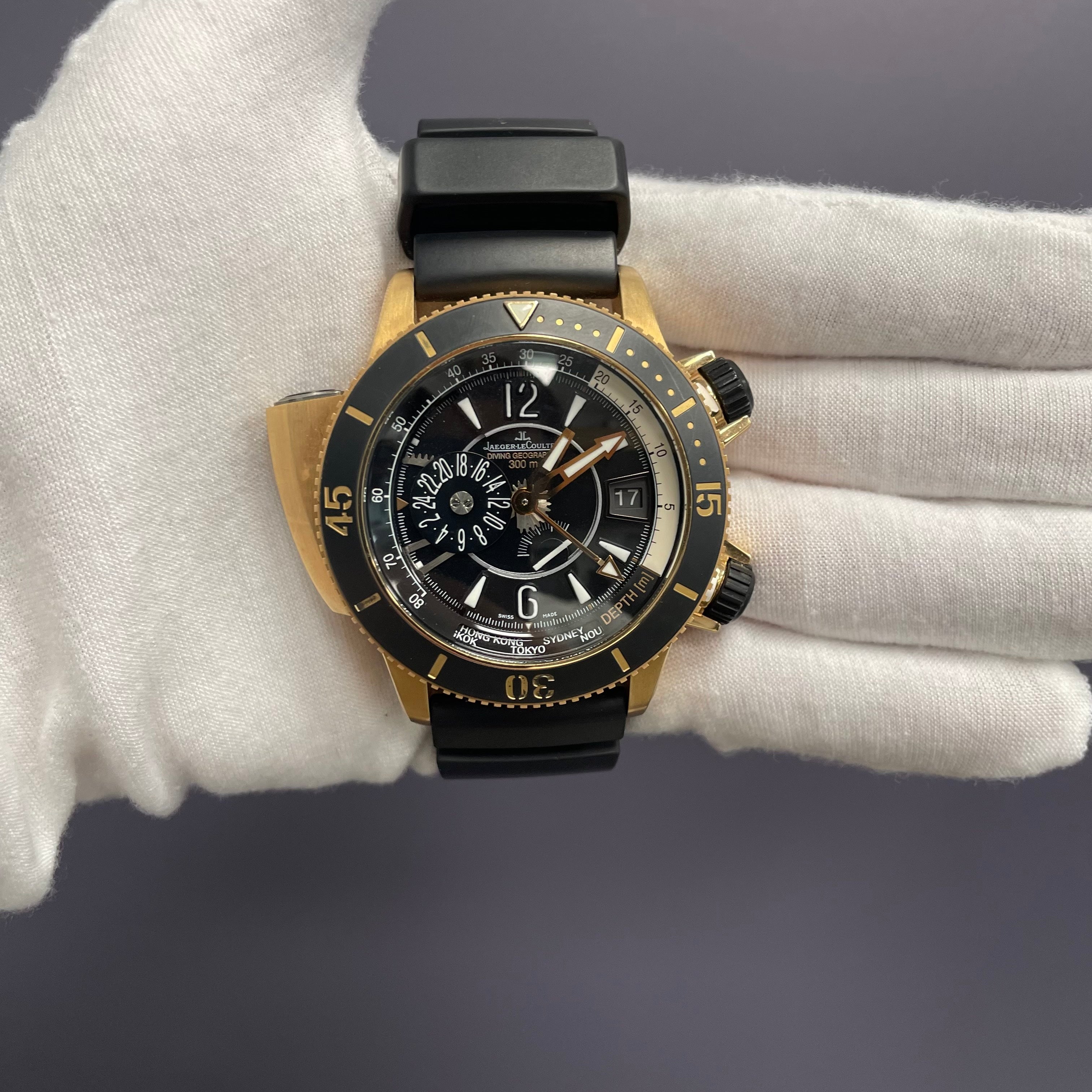 Jaeger-LeCoultre Master Compressor 47mm Black Dial Watch Ref# Q1852470 - Happy Jewelers Fine Jewelry Lifetime Warranty