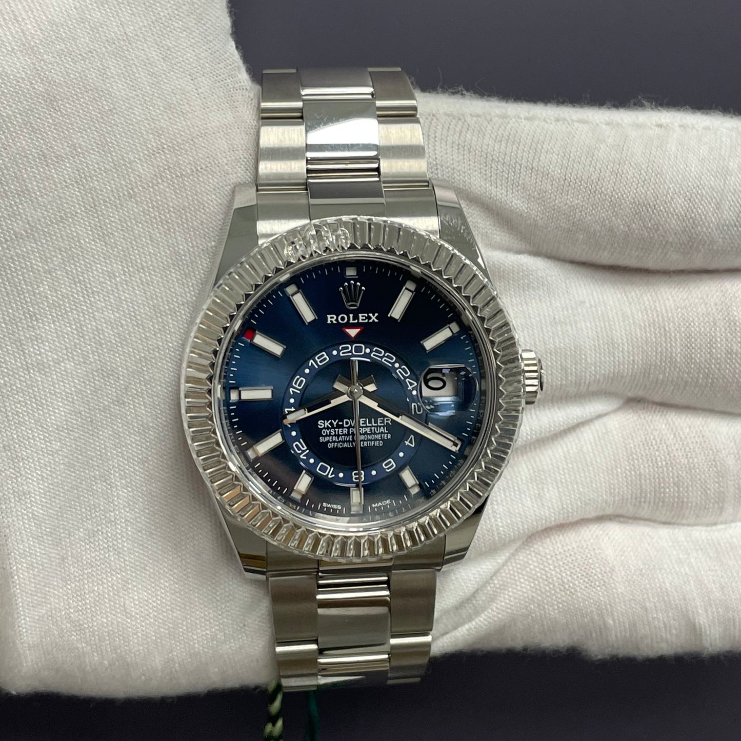 Rolex Sky-Dweller 42mm Blue Dial Watch Ref# 326934