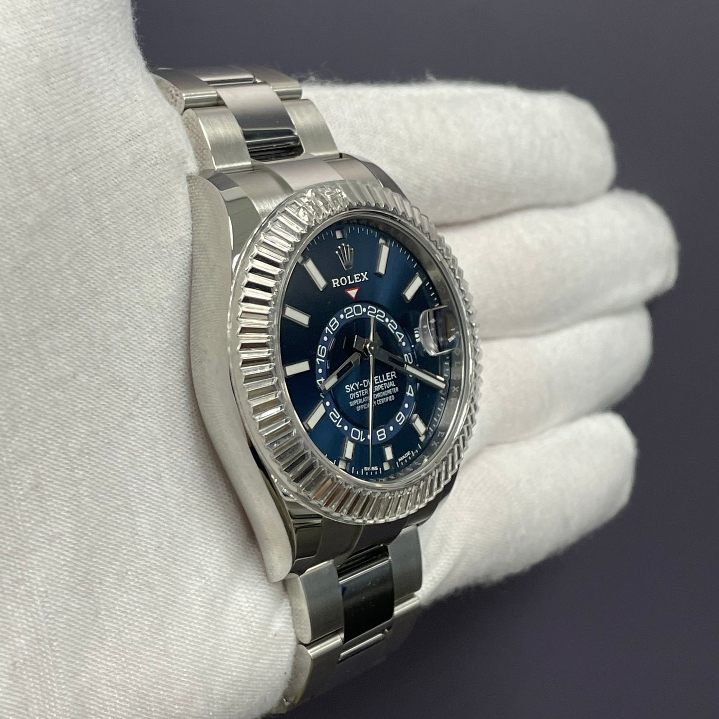 Rolex Sky-Dweller 42mm Blue Dial Watch Ref# 326934