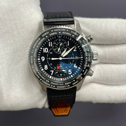 IWC Pilots 44mm Black Dial Watch Ref# IW395001 - Happy Jewelers Fine Jewelry Lifetime Warranty