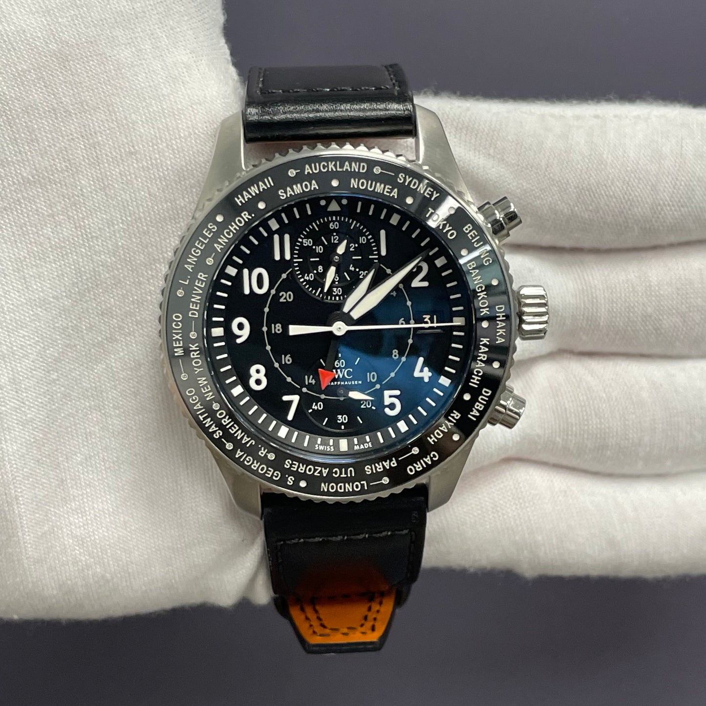 IWC Pilots 44mm Black Dial Watch Ref# IW395001