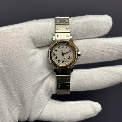 Cartier Santos 26mm Ivory Dial Watch Ref# 187903 - Happy Jewelers Fine Jewelry Lifetime Warranty