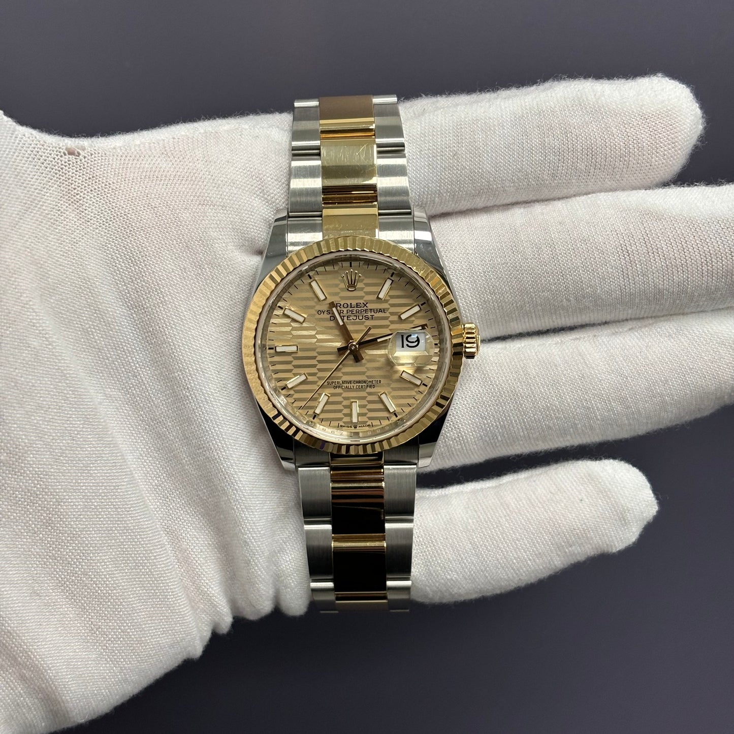 Rolex Datejust 36mm Champagne Dial Watch Ref# 126233