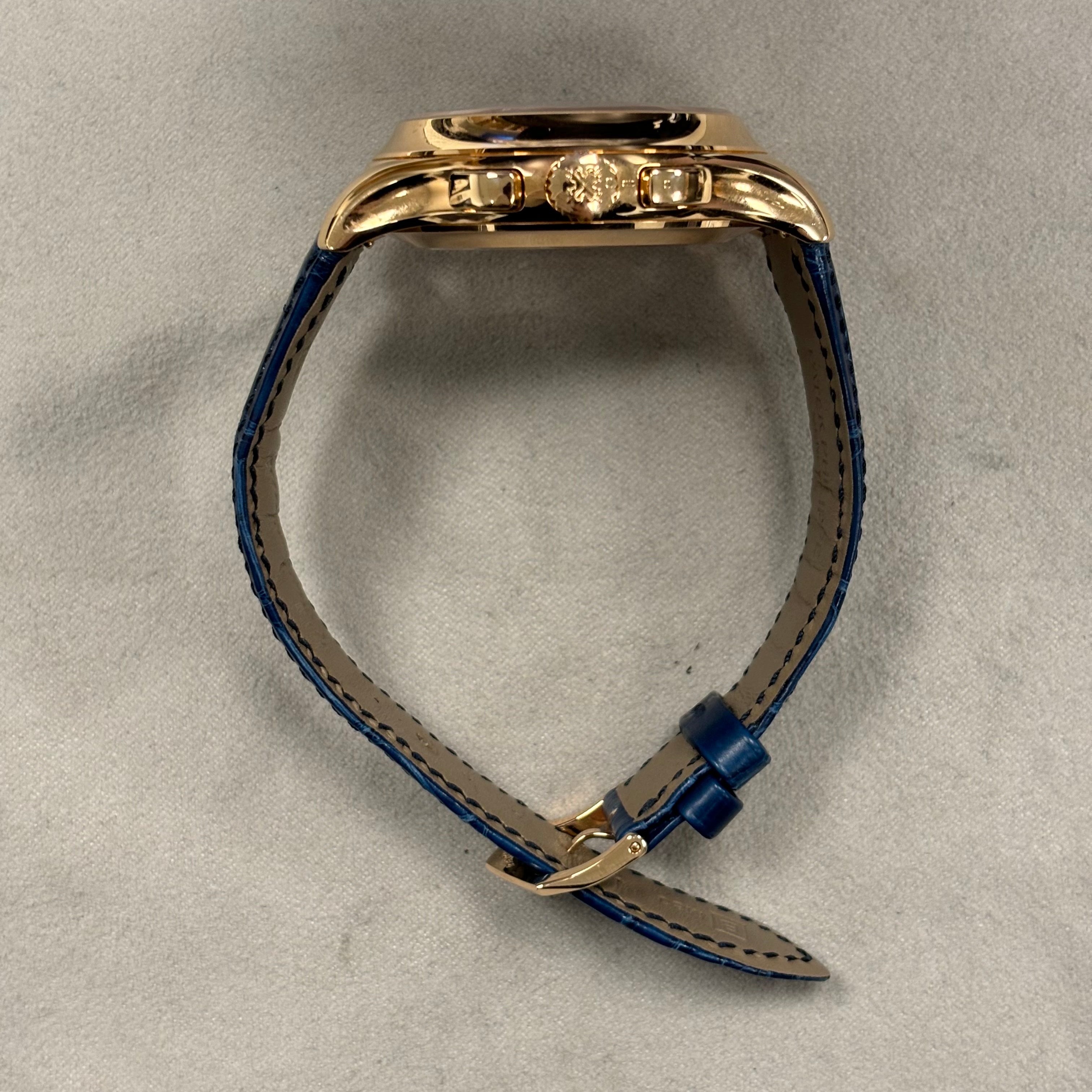 Patek Philippe Annual Calendar 42mm Blue Dial Watch Ref# 5905R-010 - Happy Jewelers Fine Jewelry Lifetime Warranty