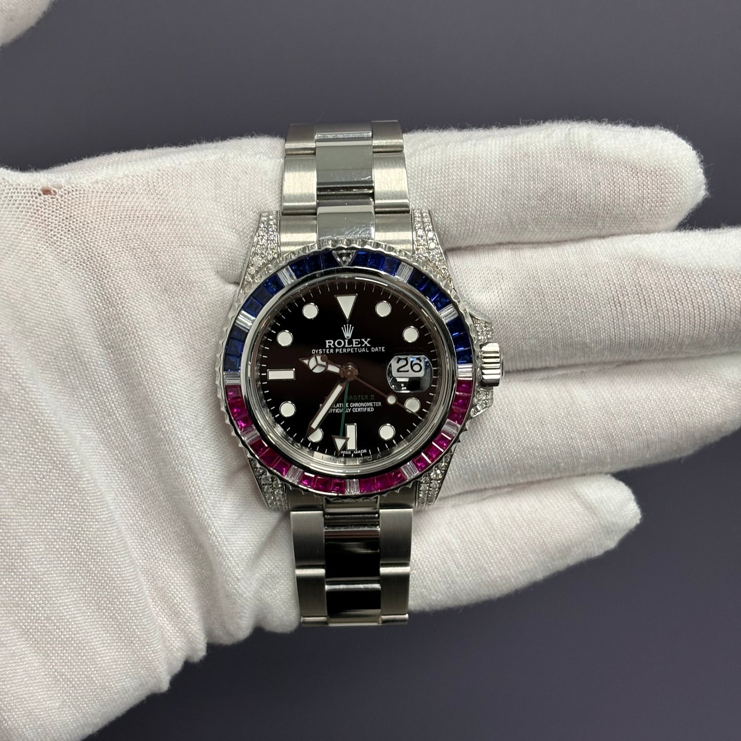 Rolex GMT-Master II 40mm Black Dial Watch Ref# 116710