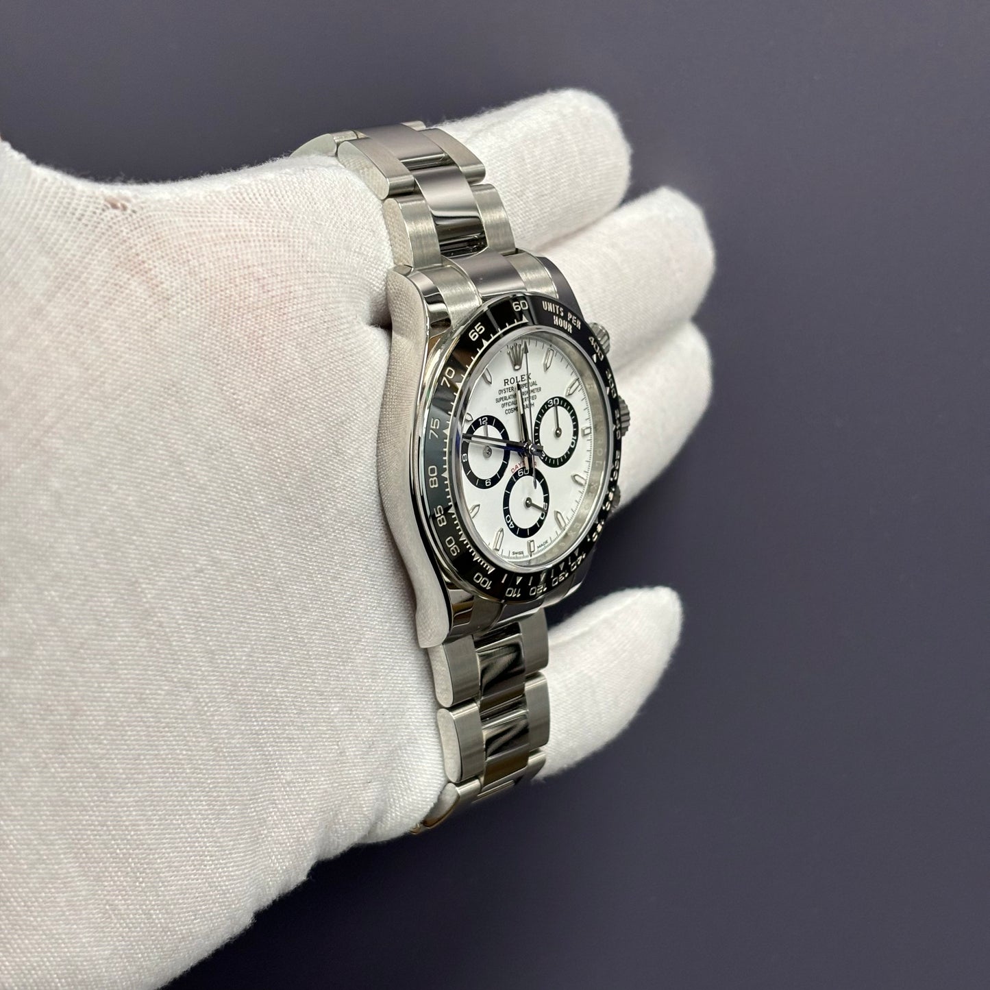 Rolex Daytona 40mm White Dial Watch Ref# 126500LN