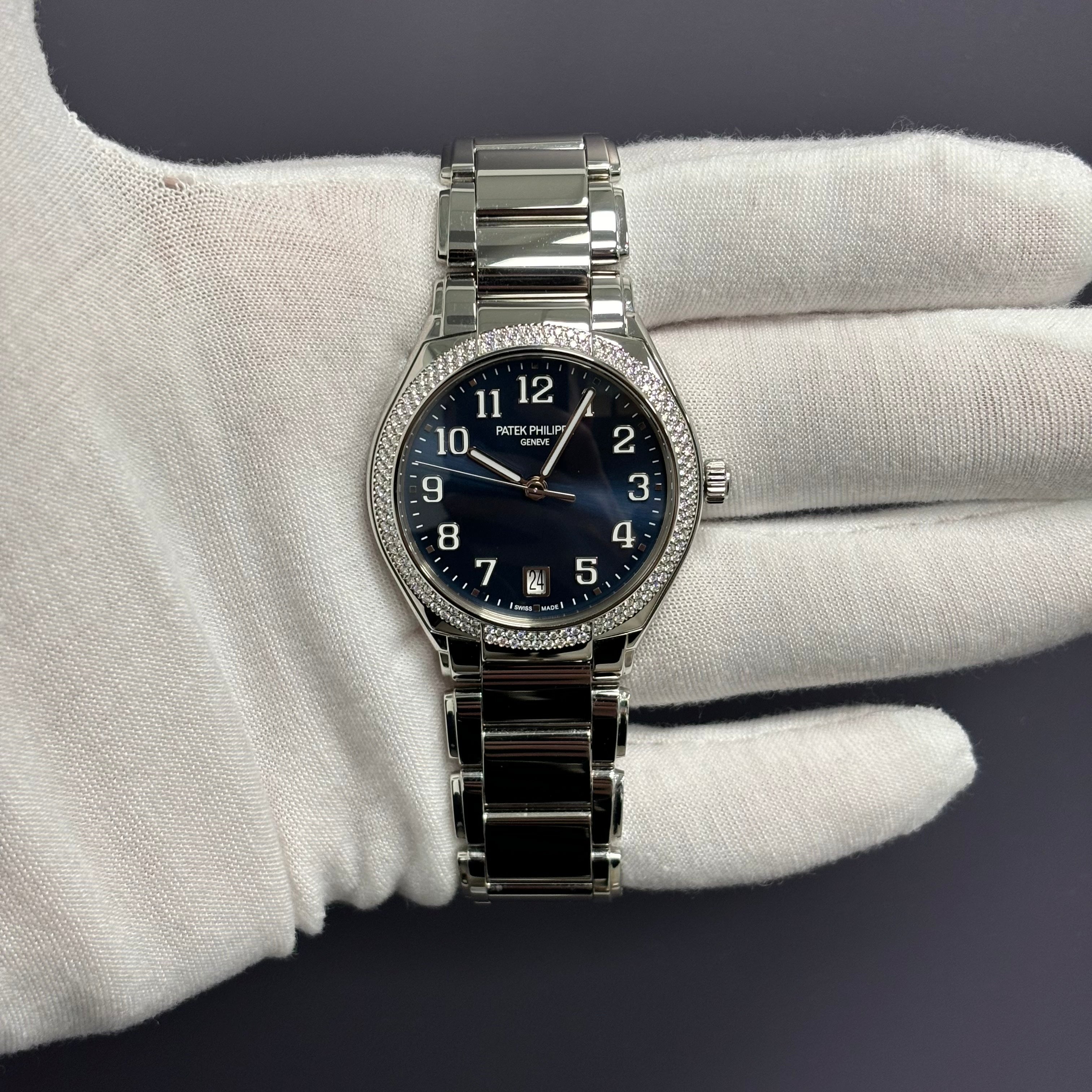 Patek Philippe Twenty-4 36mm Blue Dial Watch Ref# 7300/1200A-001 - Happy Jewelers Fine Jewelry Lifetime Warranty