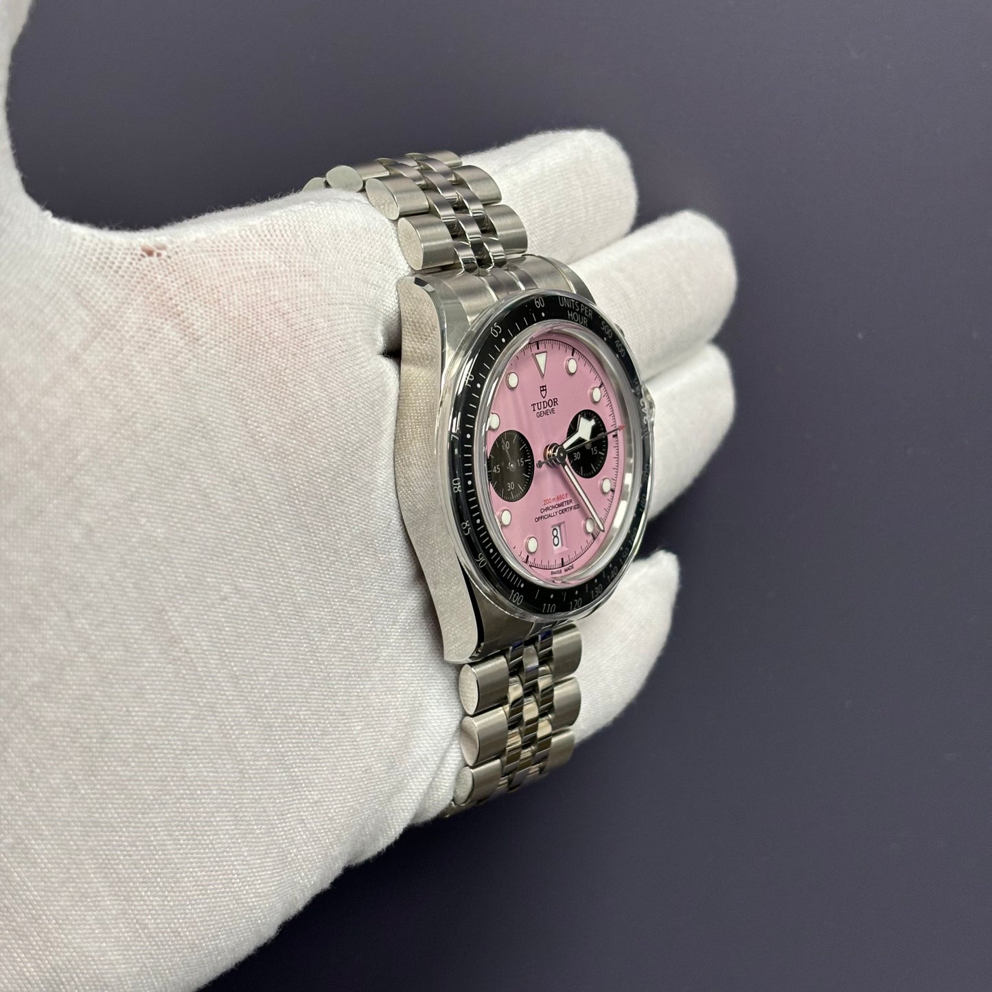 Tudor Black Bay 41mm Pink Dial Watch Ref# 79360N