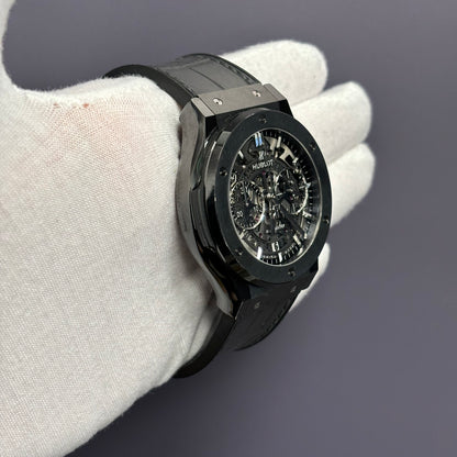 Hublot Classic Fusion 45mm Openwork Dial Watch Ref# 525.CM.0170.RX - Happy Jewelers Fine Jewelry Lifetime Warranty