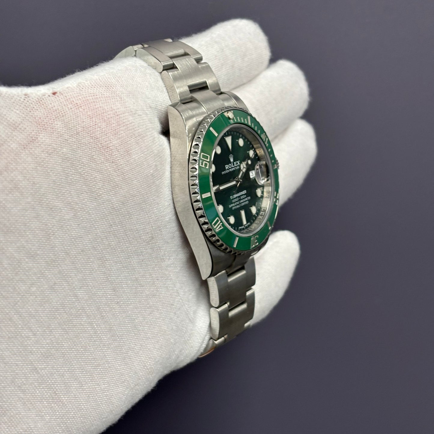 Rolex Submariner 40mm Green Dial Watch Ref# 116610LV