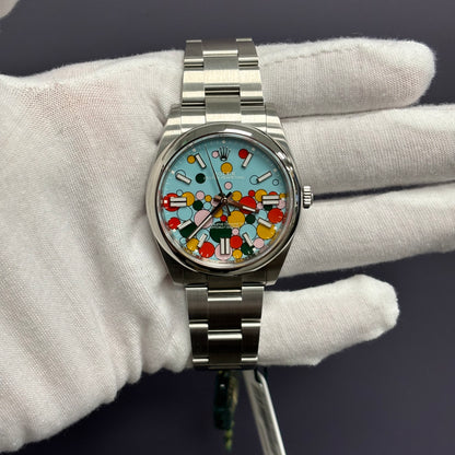 Rolex Oyster Perpetual 41mm Celebration Dial Watch Ref# 124300 - Happy Jewelers Fine Jewelry Lifetime Warranty