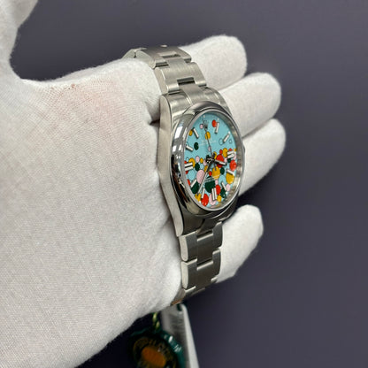 Rolex Oyster Perpetual 41mm Celebration Dial Watch Ref# 124300 - Happy Jewelers Fine Jewelry Lifetime Warranty