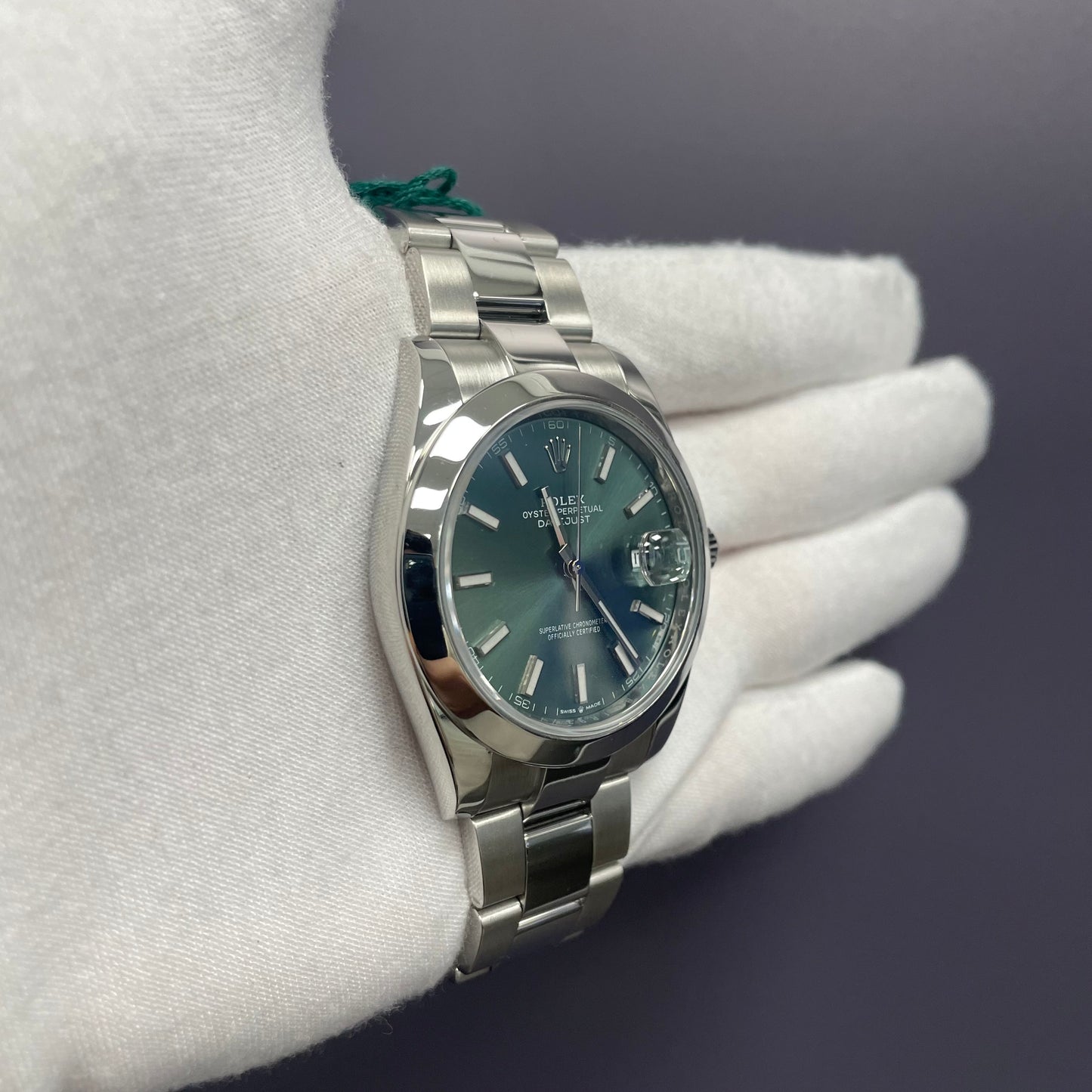 Rolex Datejust 41mm Green Dial Watch Ref# 126300