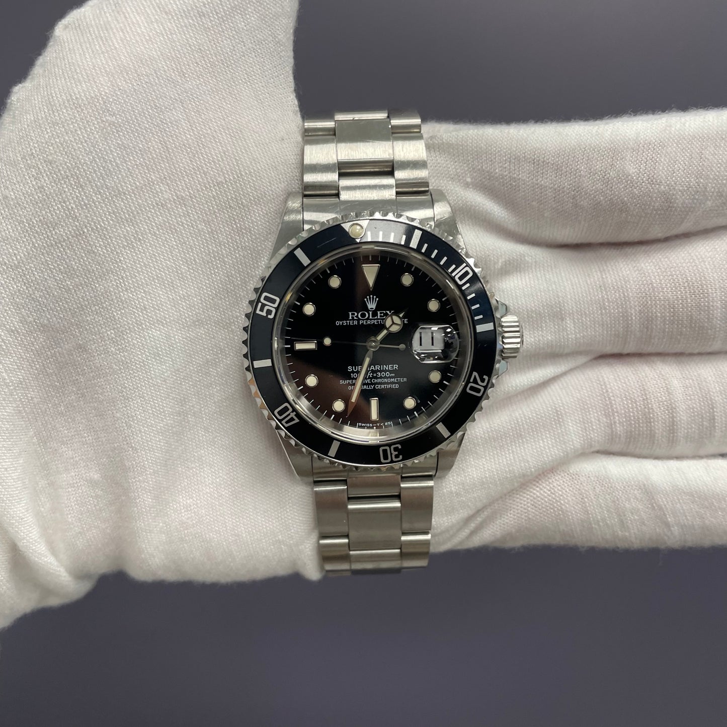 Rolex Submariner 40mm Black Dial Watch Ref# 16610