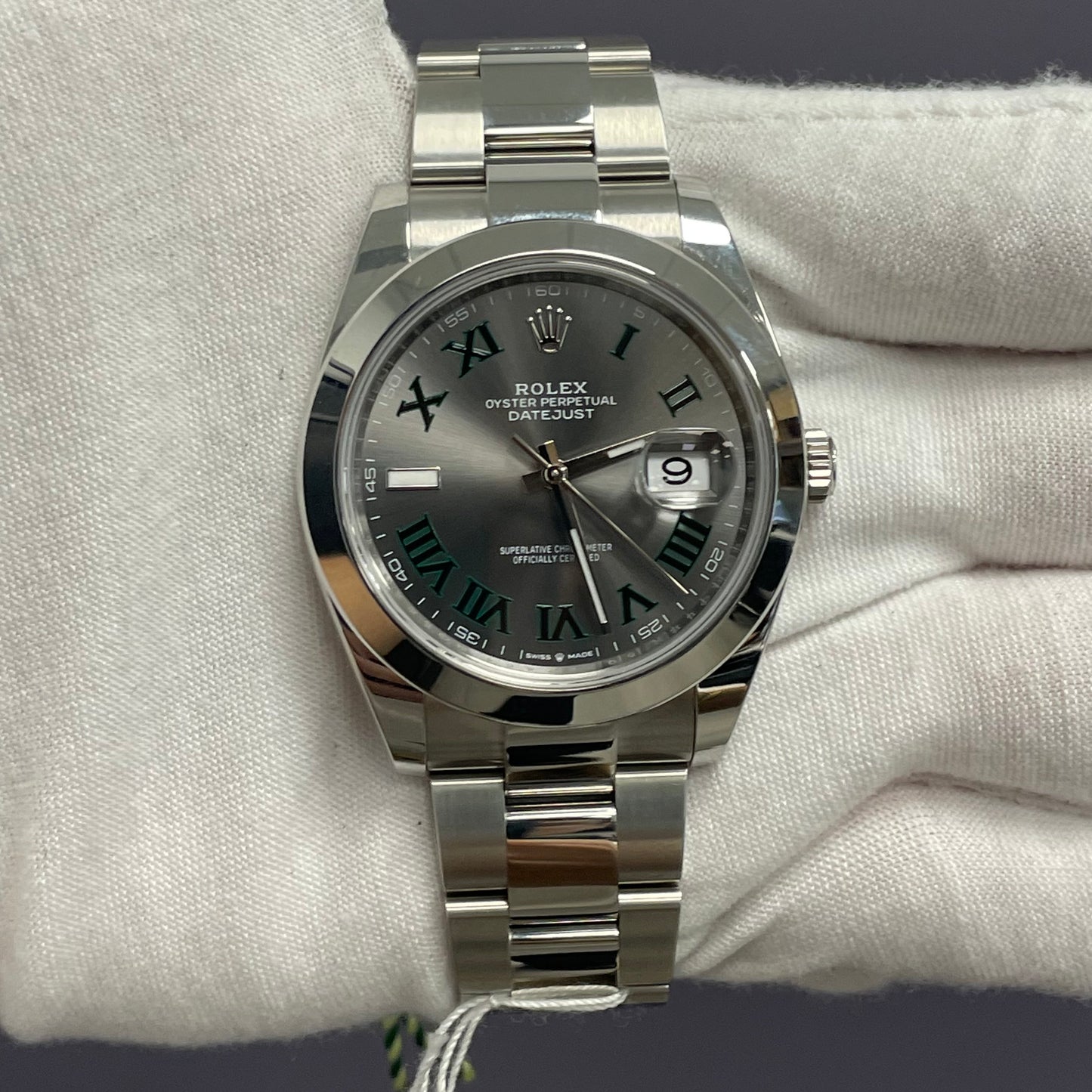 Rolex Datejust 41mm Wimbledon Dial Watch Ref# 126300