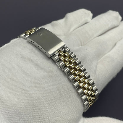 Rolex Oyster Perpetual 34mm Champagne Dial Watch Ref# 15053 - Happy Jewelers Fine Jewelry Lifetime Warranty