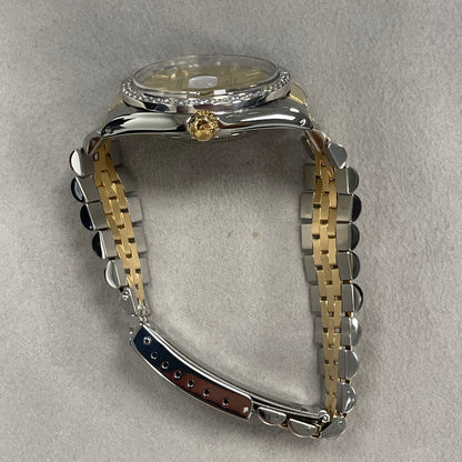 Rolex Oyster Perpetual 34mm Champagne Dial Watch Ref# 15053 - Happy Jewelers Fine Jewelry Lifetime Warranty