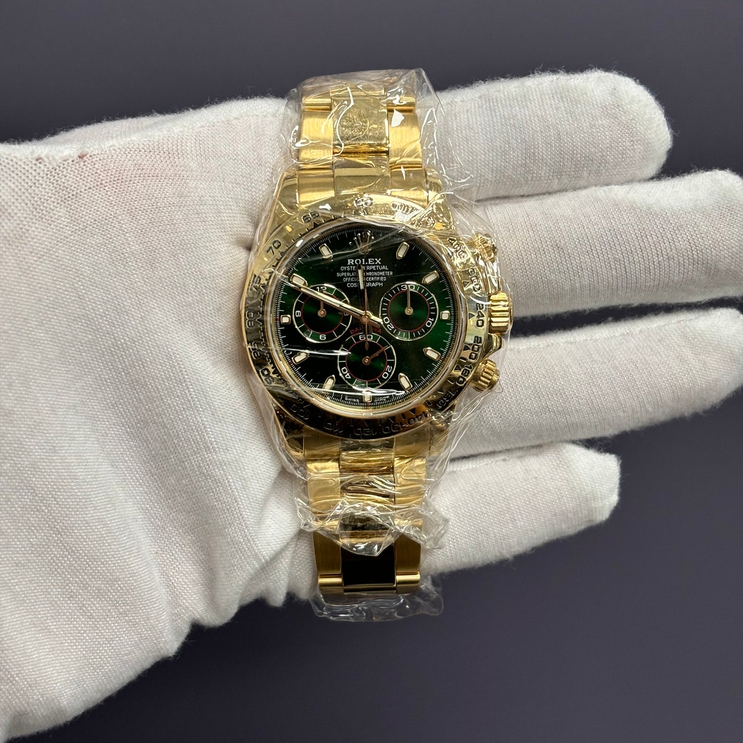 Rolex Daytona 40mm Green Dial Watch Ref# 116508