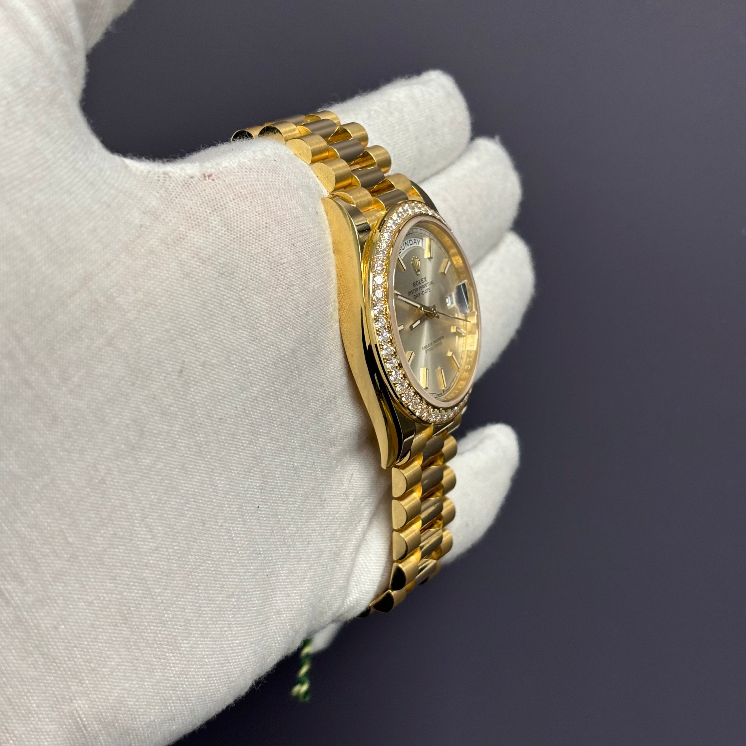 Rolex Day-Date 40mm Silver Dial Watch Ref# 228348RBR - Happy Jewelers Fine Jewelry Lifetime Warranty