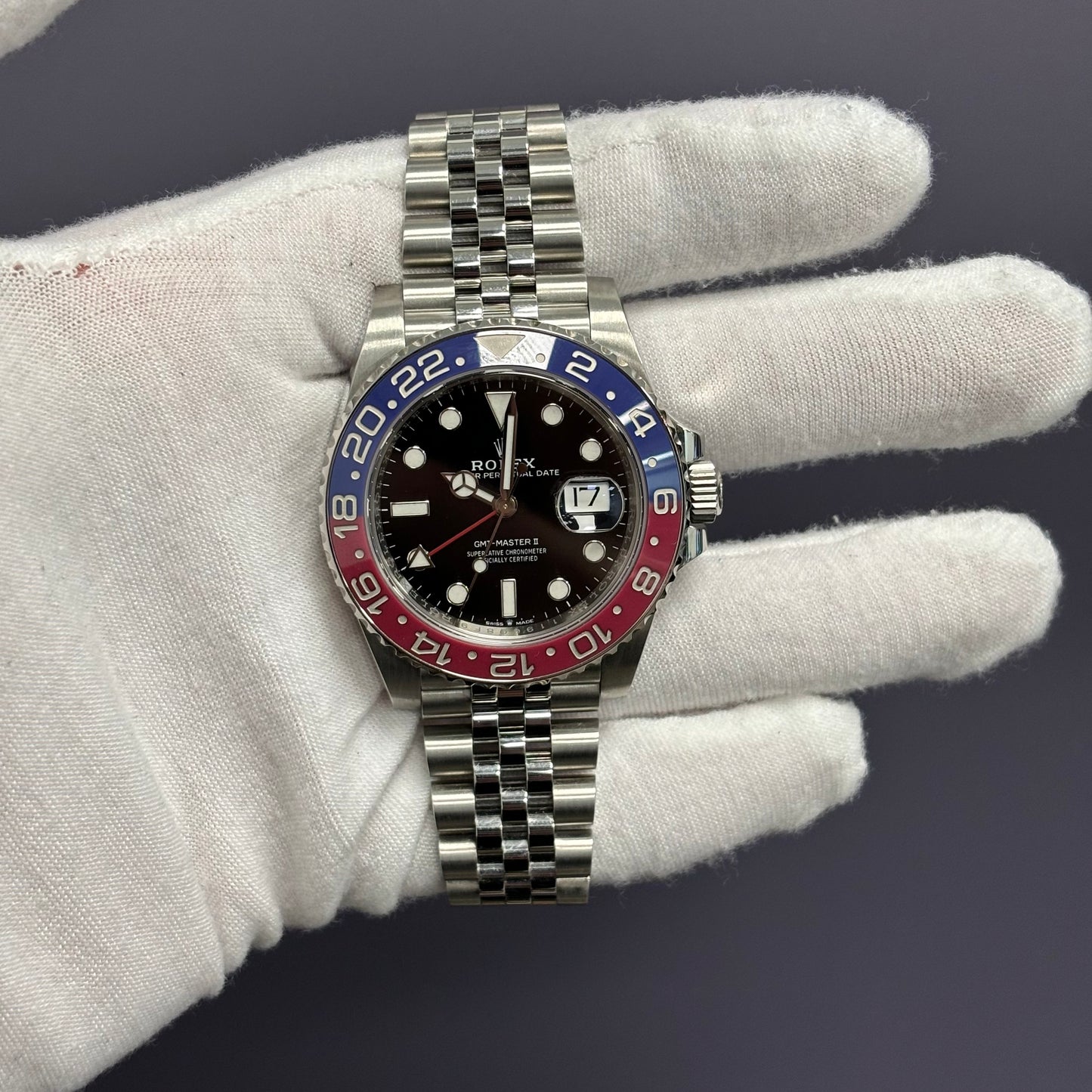 Rolex GMT-Master II 40mm Black Dial Watch Ref# 126710BLRO