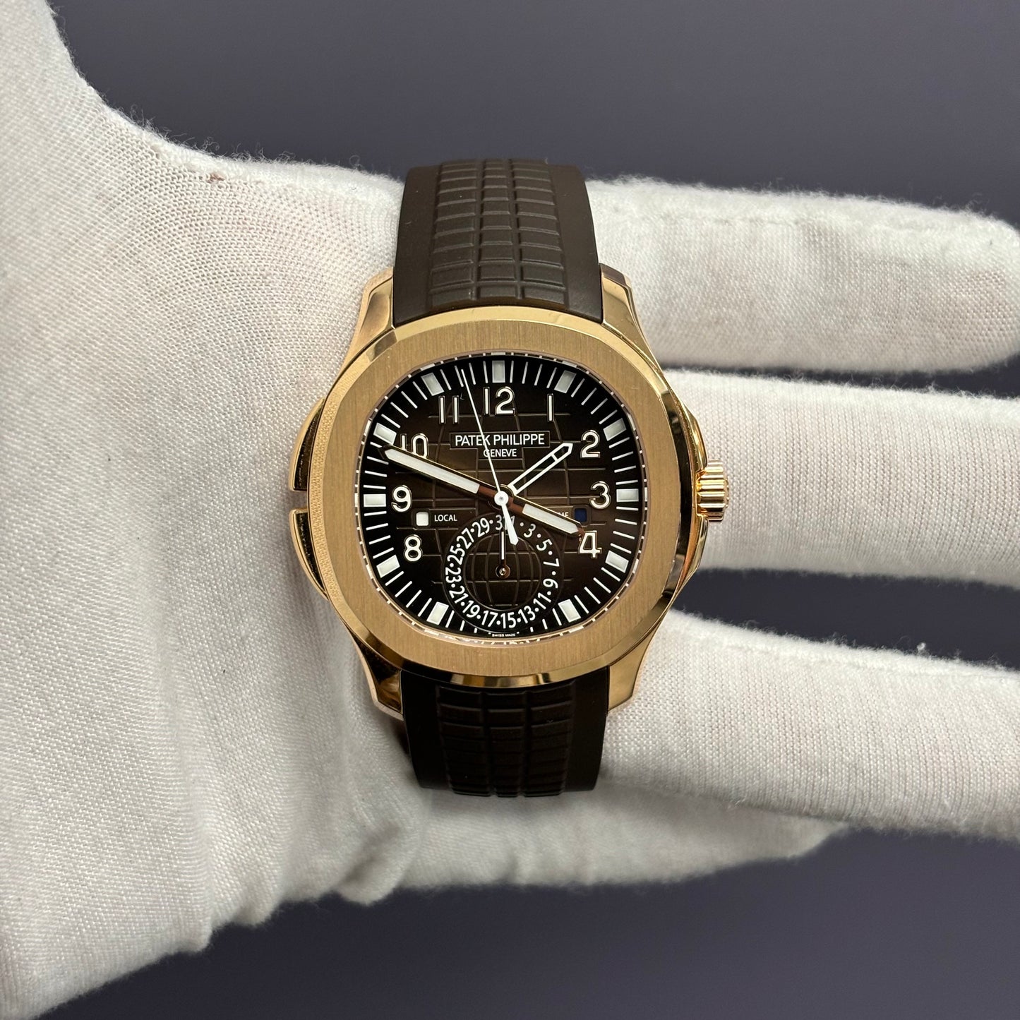 Patek Philippe Aquanaut 40mm Brown Dial Watch Ref# 5164R-001