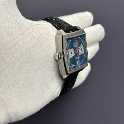 Tag Heuer Monaco 39mm Blue Dial Watch Ref# CBL2111.FC6453 - Happy Jewelers Fine Jewelry Lifetime Warranty