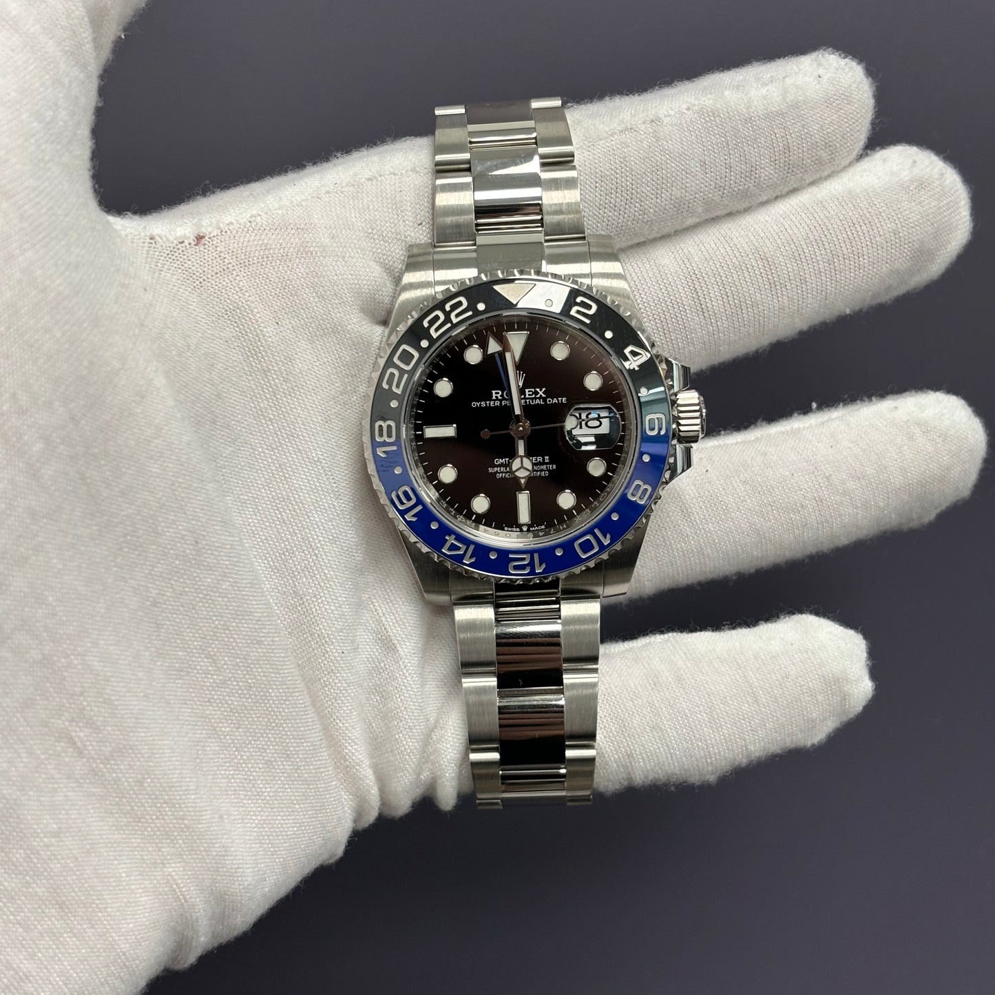 Rolex GMT-Master II 40mm Black Dial Watch Ref# 126710BLNR