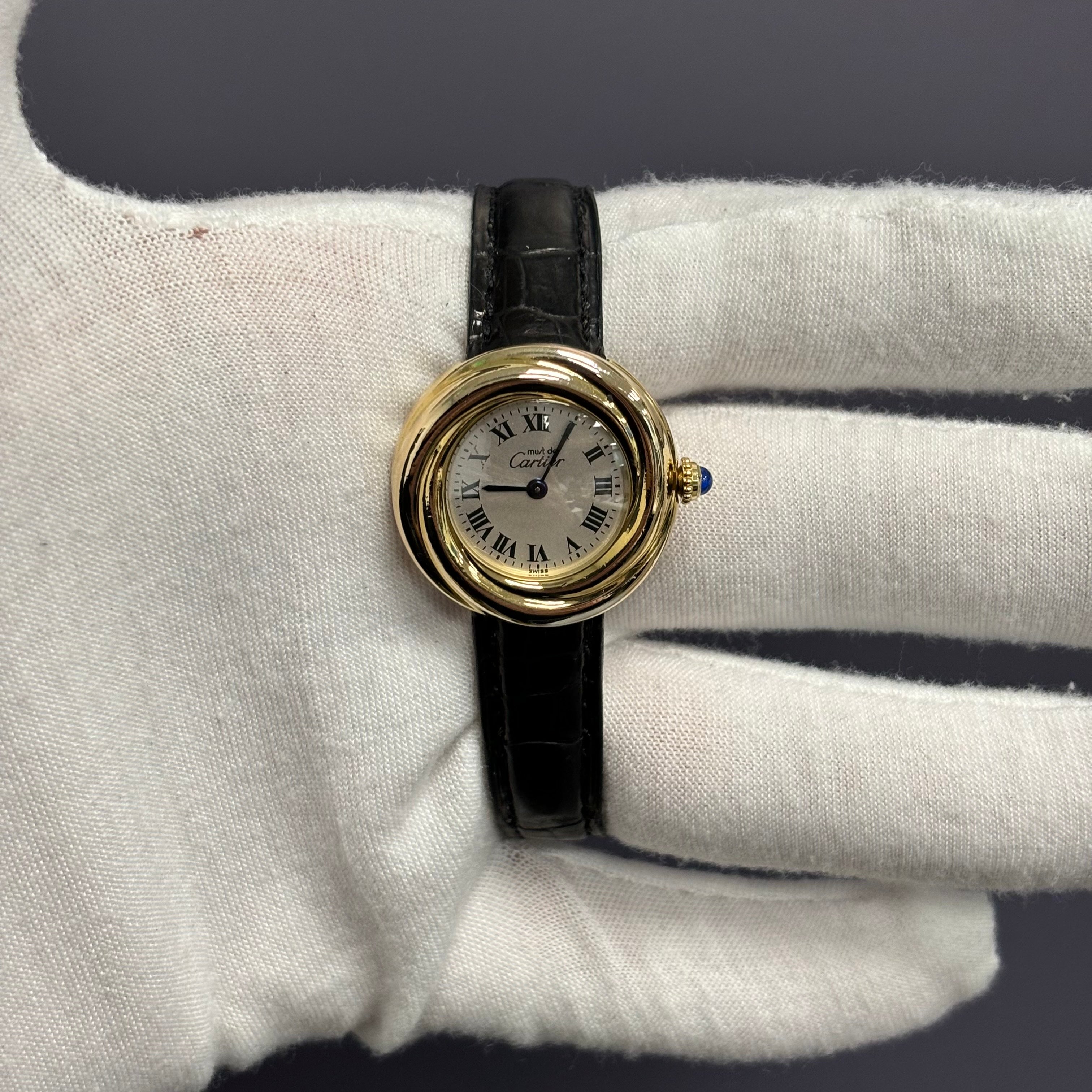 Cartier トリニティ Cartier Trinity 26mm Ivory Dial Watch Ref# W1010644 – Happy Jewelers