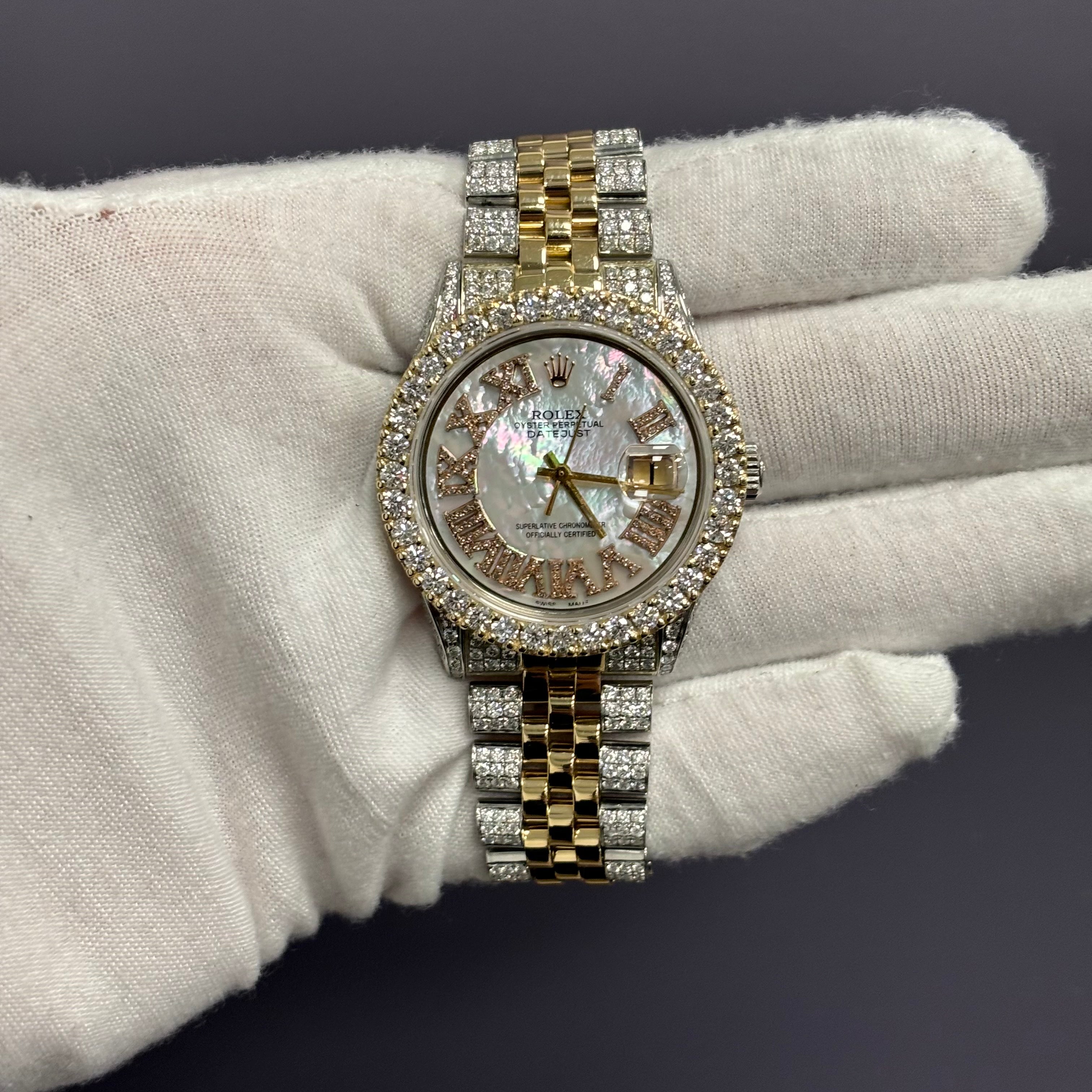 Rolex Datejust 36mm MOP Dial Watch Ref# 1603 - Happy Jewelers Fine Jewelry Lifetime Warranty