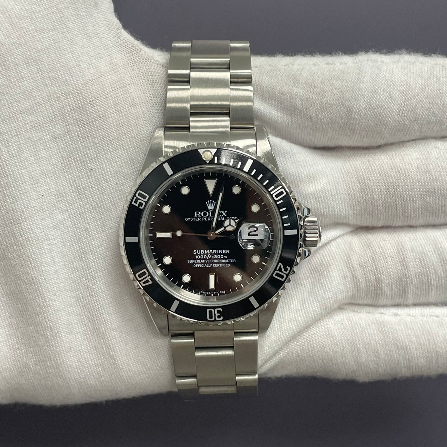 Rolex  Submariner Date 40mm Black Dial Watch Ref# 16610