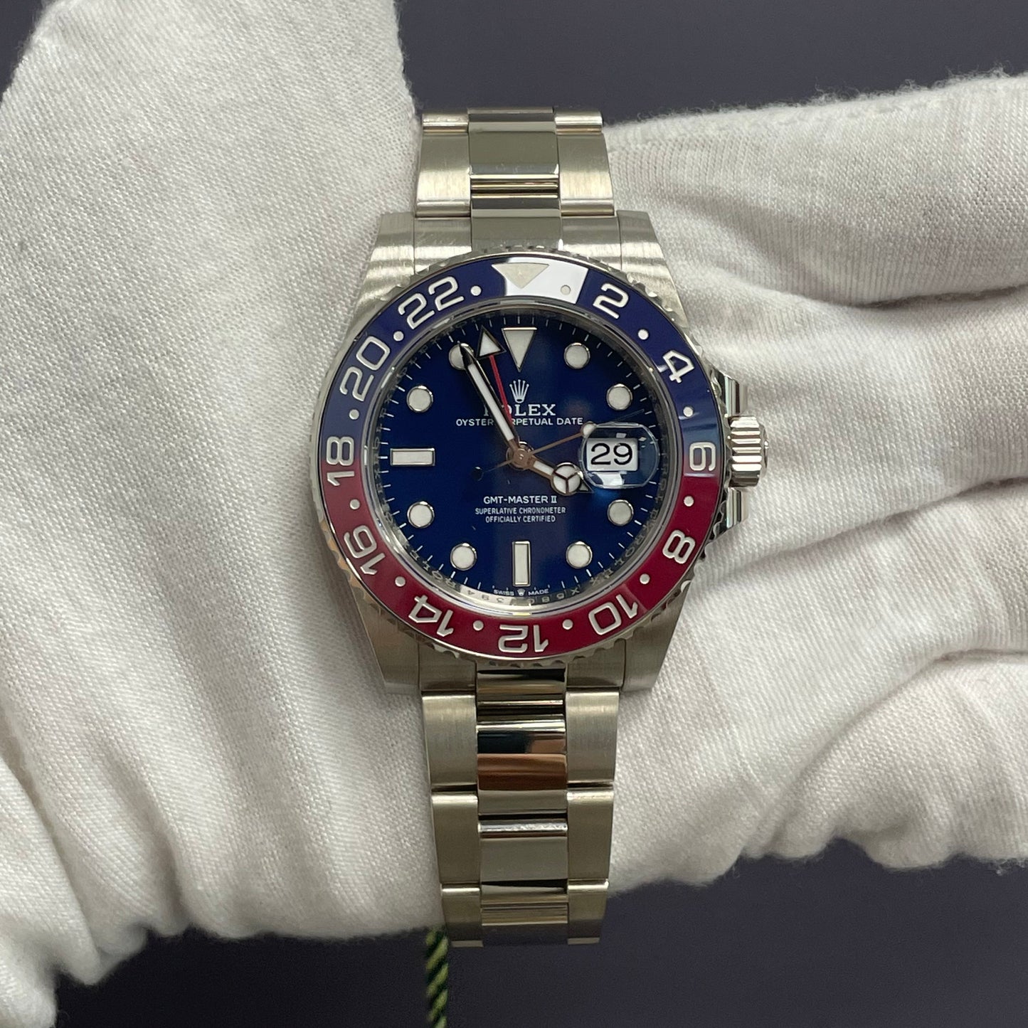 Rolex GMT-Master II 40mm Blue Dial Watch Ref# 126719BLRO