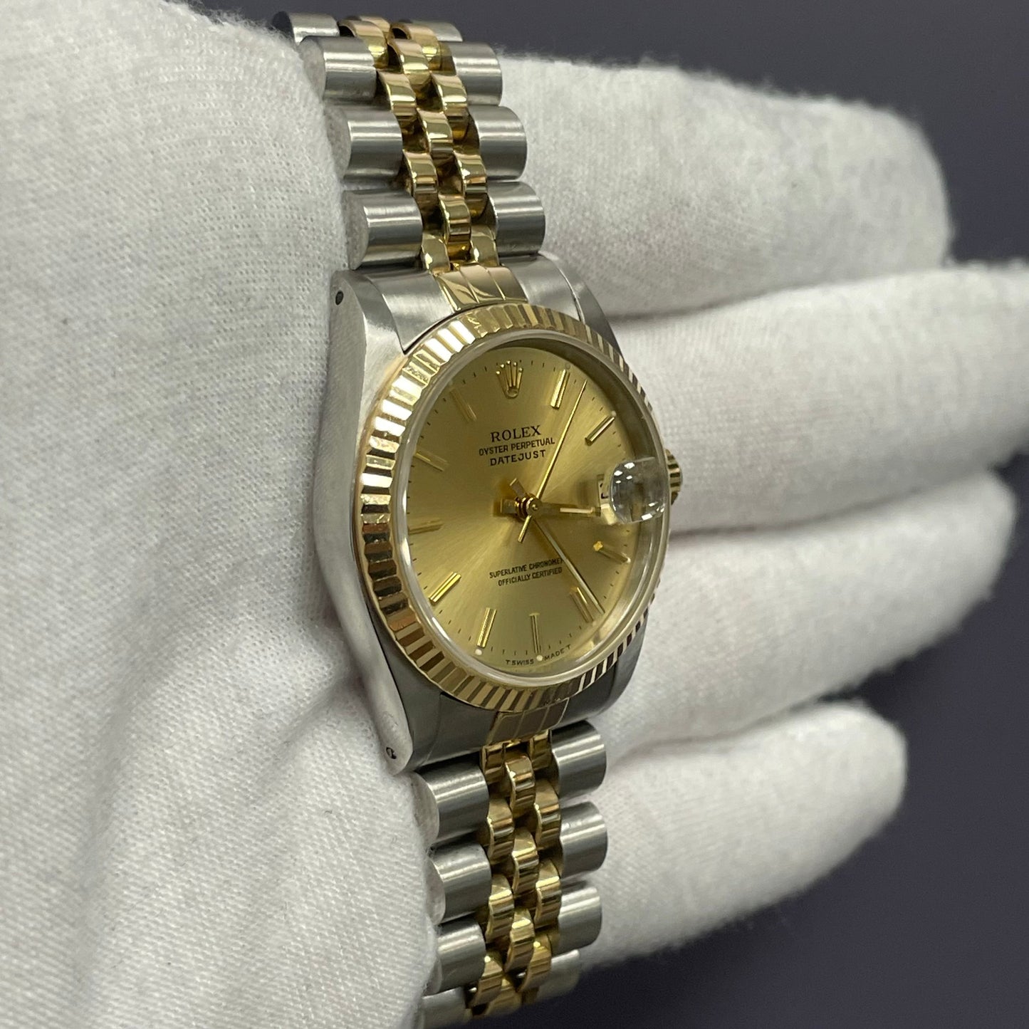 Rolex Datejust 31mm Champagne Dial Watch Ref# 68273