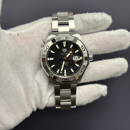 Tag Heuer Aquaracer 43mm Black Dial Watch Ref# WBP208B-0 - Happy Jewelers Fine Jewelry Lifetime Warranty