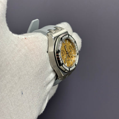 Audemars Piguet Royal Oak 37mm Salmon Dial Watch Ref# 26231ST.ZZ.A178CA.01 - Happy Jewelers Fine Jewelry Lifetime Warranty