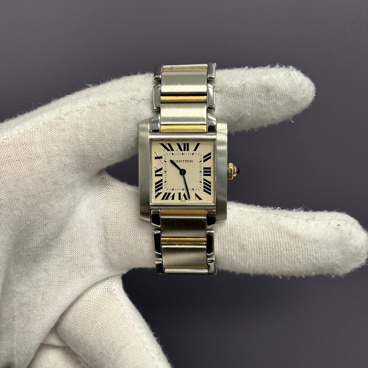 Cartier Tank 25mm White Dial Watch Ref# W51006Q4