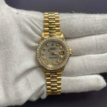 Rolex Datejust 26mm Mother Of Pearl Dial Watch Ref# 69178 - Happy Jewelers Fine Jewelry Lifetime Warranty