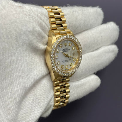Rolex Datejust 26mm Mother Of Pearl Dial Watch Ref# 69178 - Happy Jewelers Fine Jewelry Lifetime Warranty