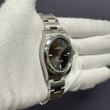 Rolex Oyster Perpetual 39mm Rhodium Dial Watch Ref# 114300 - Happy Jewelers Fine Jewelry Lifetime Warranty