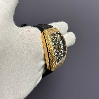Franck Muller Vanguard 43mm Gold Dial Watch Ref# V 45 SC DT - Happy Jewelers Fine Jewelry Lifetime Warranty