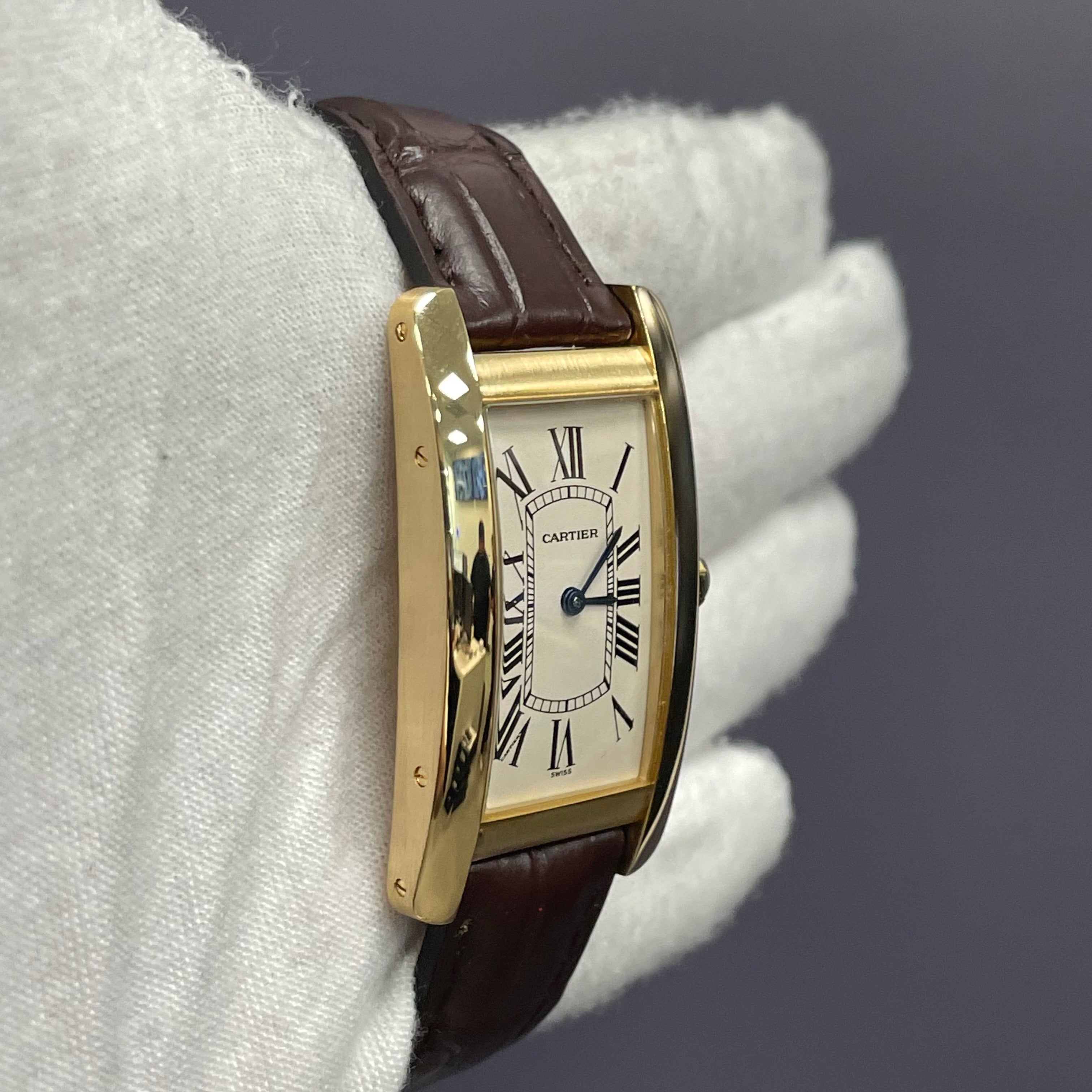 Cartier Tank Americaine 28mm Ivory Dial Watch Ref# W2601456 - Happy Jewelers Fine Jewelry Lifetime Warranty