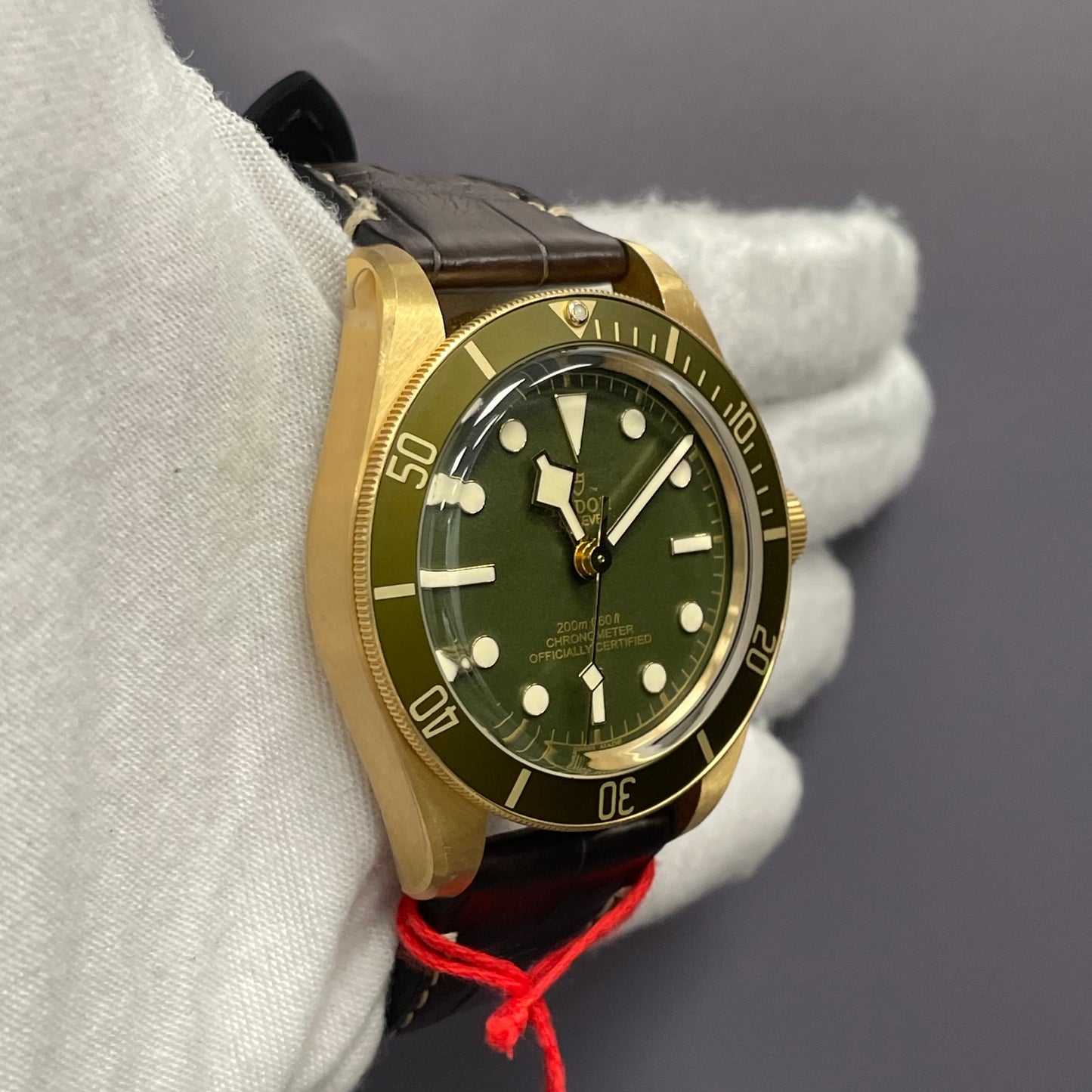 Tudor Black Bay 39mm Green Dot Dial Watch Ref# 79018V