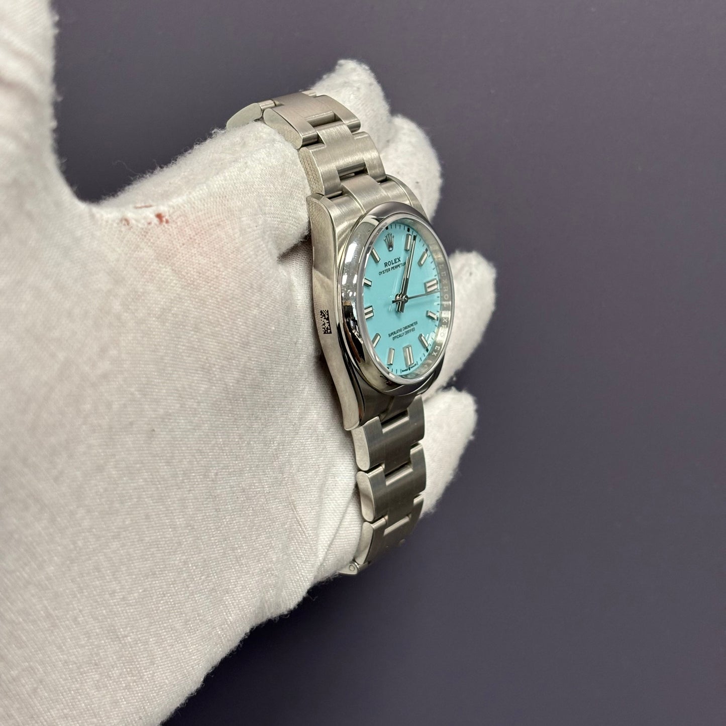 Rolex Oyster Perpetual 36mm Tiffany Dial Watch Ref# 126000