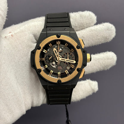 Hublot King Power 48mm Openwork Dial Watch Ref# 701.CO.0180.RX - Happy Jewelers Fine Jewelry Lifetime Warranty